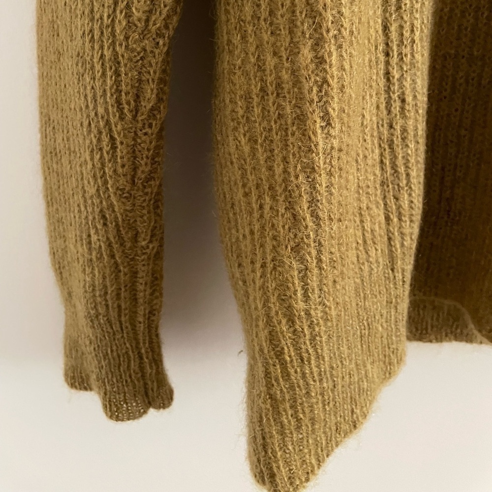 Alexander Wang Oversized Mohair Sweater, Mustard Yellow, XS - Picture 2 of 6